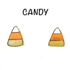 Candy Corn Earrings